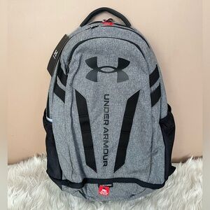 {Under Armour} UA Hustle Backpack in Grey / Black - NWT